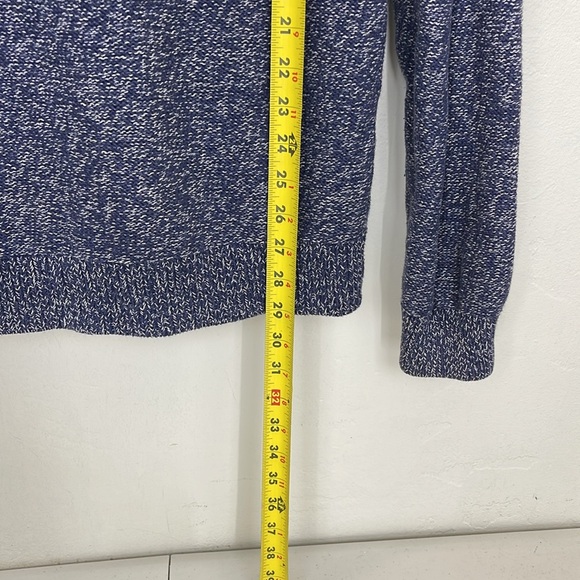 J. Crew Cotton shawl-collar cardigan sweater Sz L blue - Picture 6 of 10